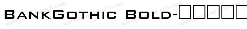 BankGothic Bold字体转换